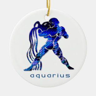 AquariusZodiacprydnad Julgransprydnad Keramik