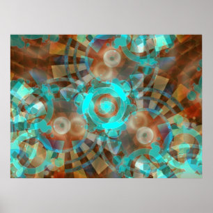 AquaRustia-Abstrakten Poster