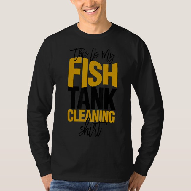 Aquascaping Aquarist Det här är min fiskTank Städn T Shirt (Framsida)