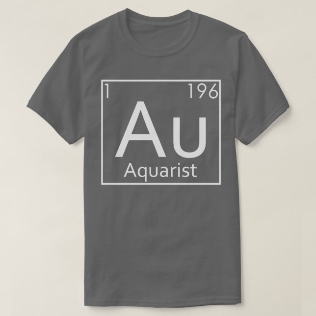 Aquascaping Aquarium Periodic Inslag Aquascape T Shirt (Design framsida)