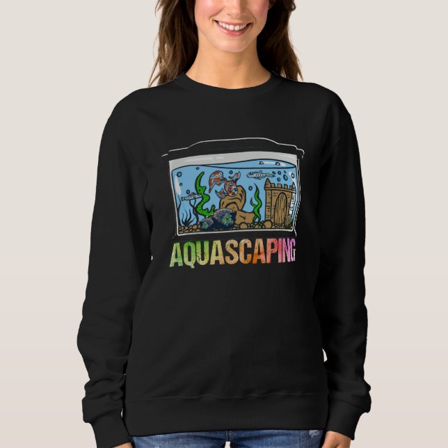 Aquascaping Fish Tank Aquarium Fishkeeping Fishkee T Shirt (Framsida)