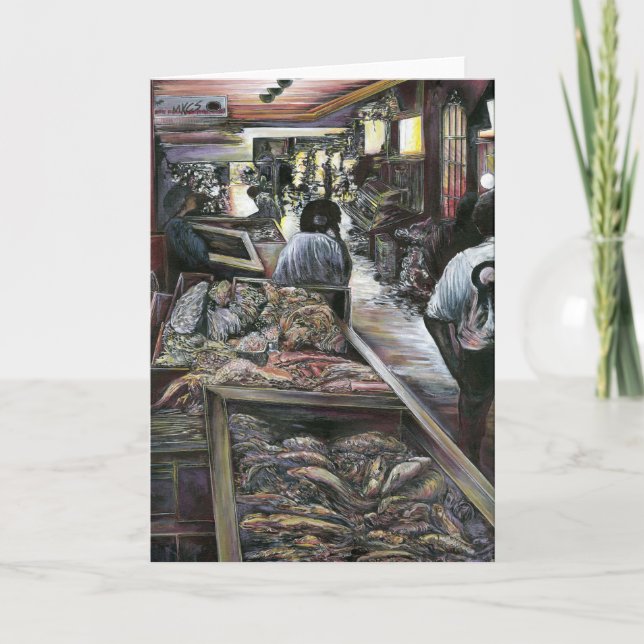 Aquatic Ändå Kissed with Desert Vind Jerusalem Gre Kort (Framsida)