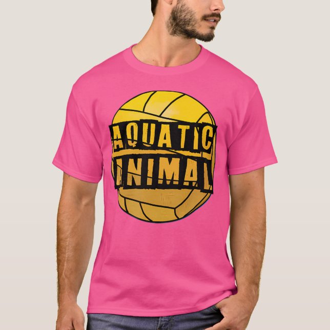 Aquatic Animal Vatten Polo Boll T Shirt (Framsida)