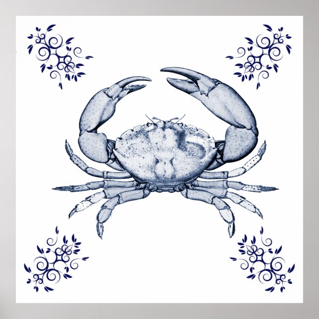Aquatic Art ~ Stone Crab Poster (Framsidan)