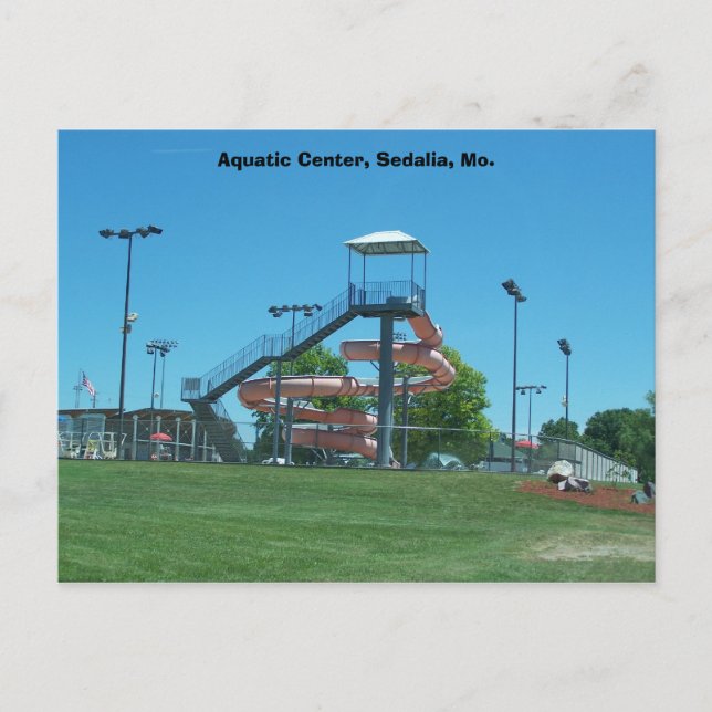 Aquatic Centre, Sedalia, Mo. Vykort (Framsida)