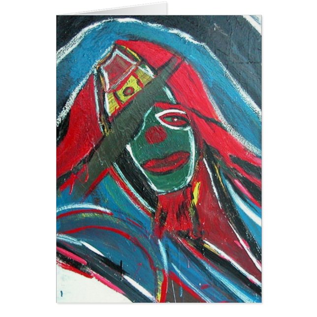 Aquatic Clown Hälsningskort (Framsidan)