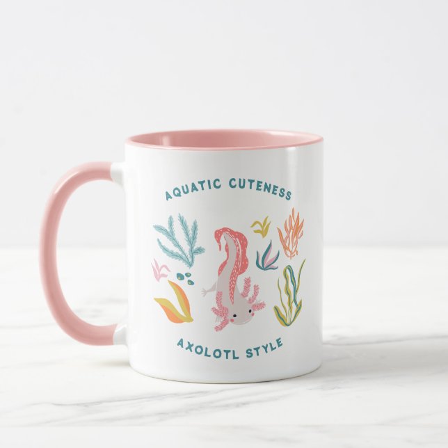 Aquatic Cuteness Axolotl Mugg (Vänster)