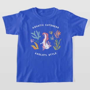 Aquatic Cuteness Axolotl T Shirt