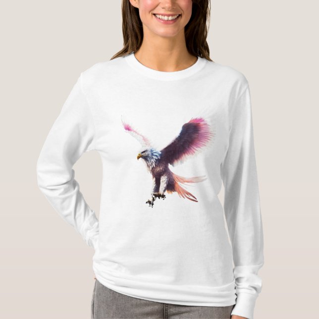 Aquatic Eagle Tee Womens T-shirt (Framsida)