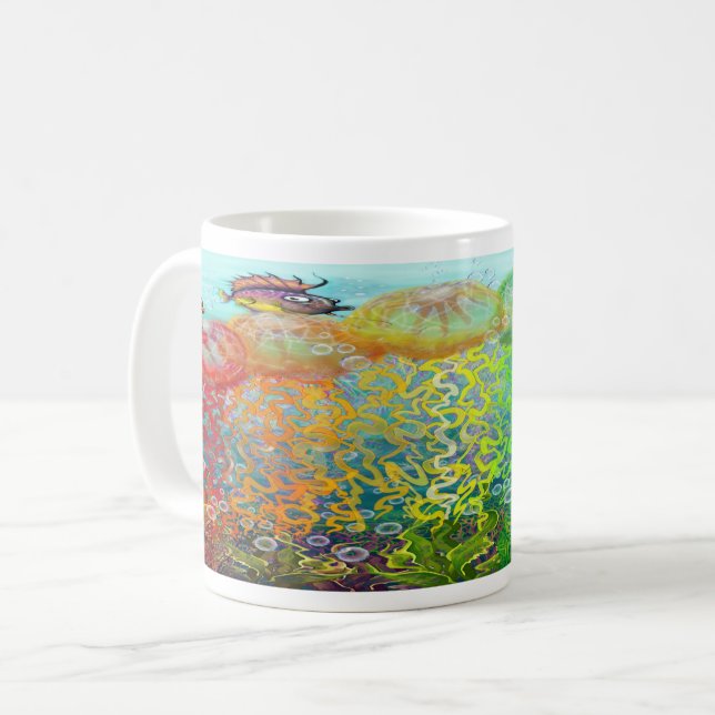 Aquatic Fantasy Kaffemugg (Framsida vänster)