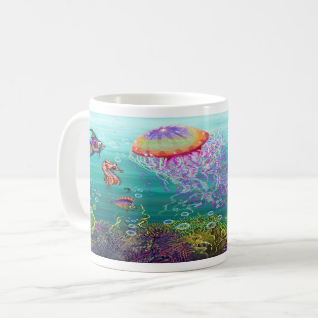 Aquatic Fantasy Kaffemugg (Framsida vänster)