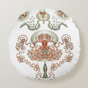 Aquatic Life ~ Haeckel ~ Jellyfish Cushions Rund Kudde