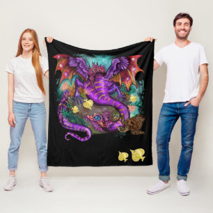 Aquatic Sea Dragon Fleecefilt