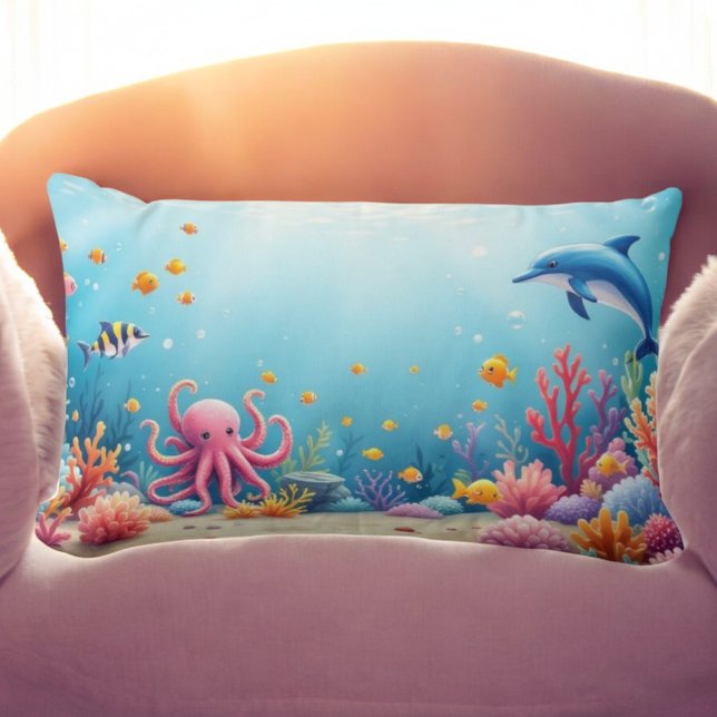 Aquatic Serenity Cushion Lumbarkudde (Skapare uppladdad)