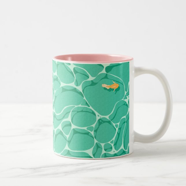 Aquatic Serenity Mug Två-Tonad Mugg (Höger)