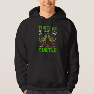 Aquatic Tortoise Sea Turtle Ocean Marine Biologist Hoodie