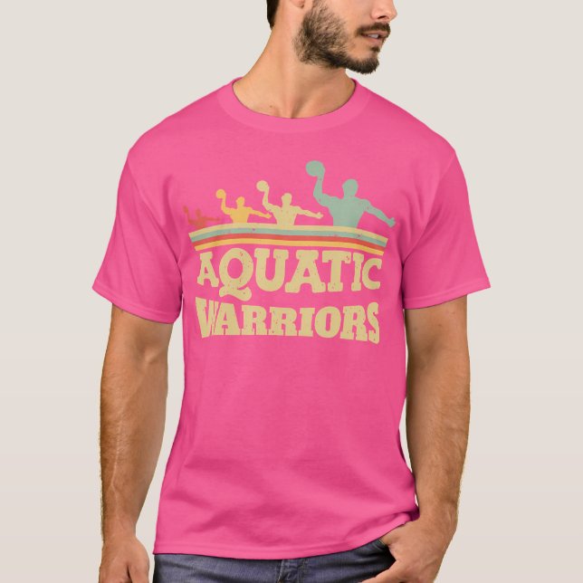 Aquatic Warriors Vatten Polo T Shirt (Framsida)