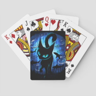 Aquaticat - Surreal Cat in Deep Ocean Fantasy Casinokort