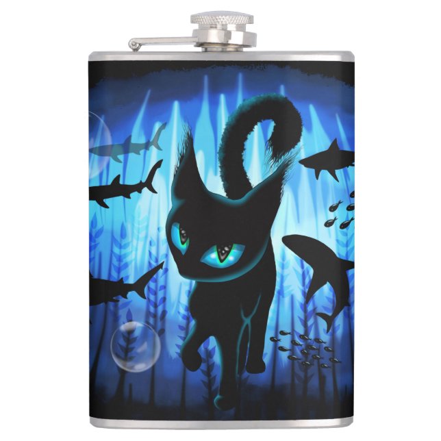 Aquaticat - Surreal Cat in Deep Ocean Fantasy Fickplunta (Framsidan)