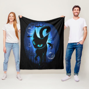 Aquaticat - Surreal Cat in Deep Ocean Fantasy Fleecefilt