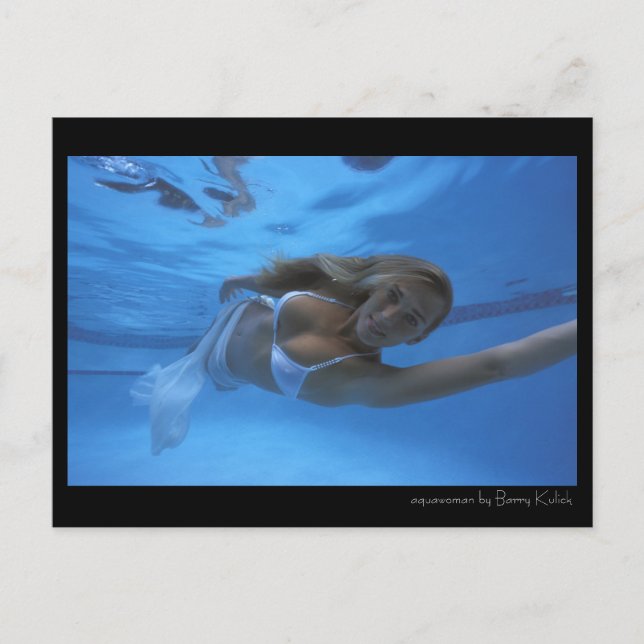aquawoman av Barry Kulick Vykort (Framsida)