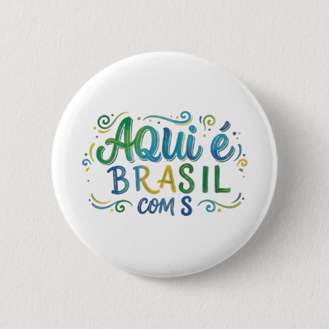 Aqui e Brasil com S Culture Knapp (Framsida)