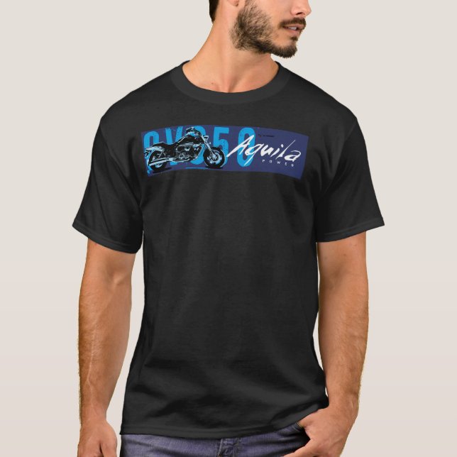 Aquila Blått-Cyan Tshirt Tee Shirt (Framsida)