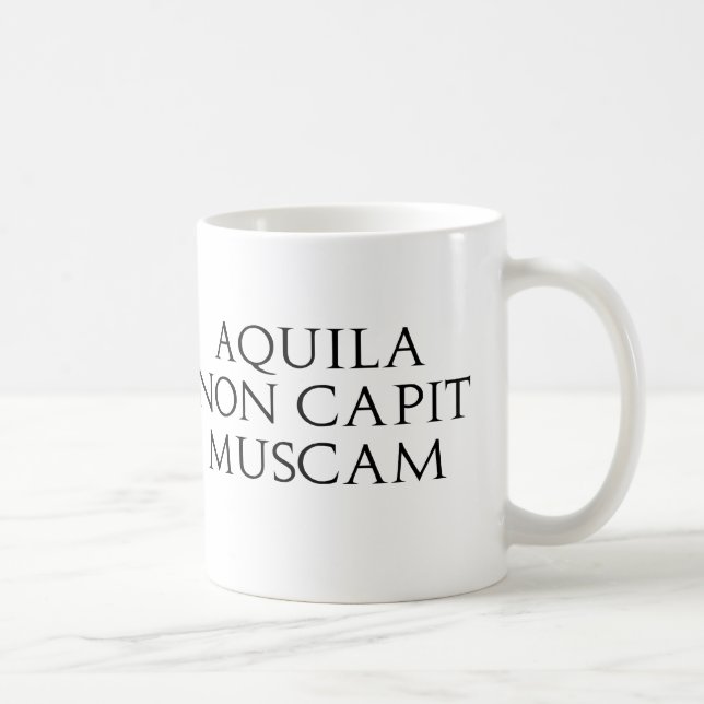 Aquila Non Capit Muscam Kaffemugg (Höger)