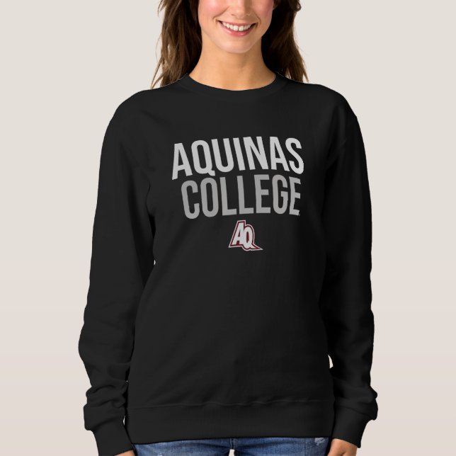 Aquinas College Saints Stacked T Shirt (Framsida)