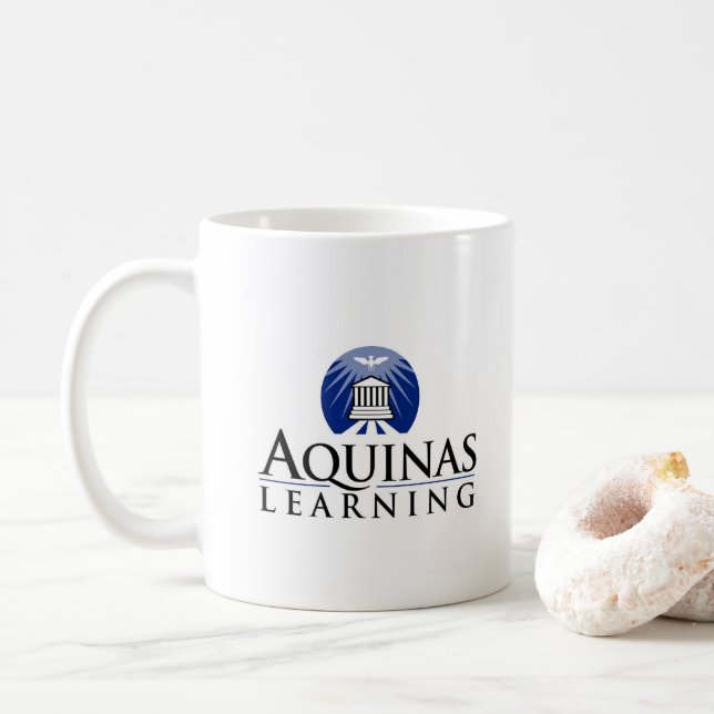 Aquinas som totalt lärer muggen kaffemugg (Med munk)