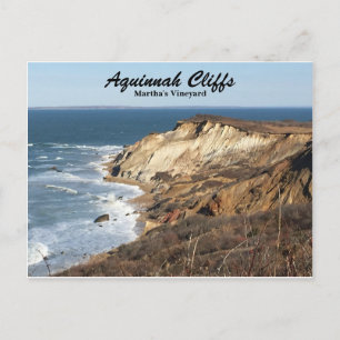 Aquinnah-klipporna på Martha's Vineyard vykort