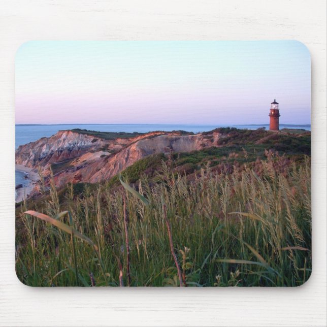 Aquinnah solnedgång och fyr Mousepad Musmatta (Framsidan)