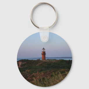 Aquinnah Sunset och Lighthouse Keychain Nyckelring
