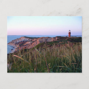 Aquinnah Sunset och Lighthouse-vykort Vykort