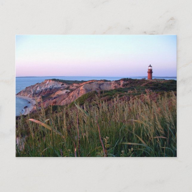 Aquinnah Sunset och Lighthouse-vykort Vykort (Framsida)