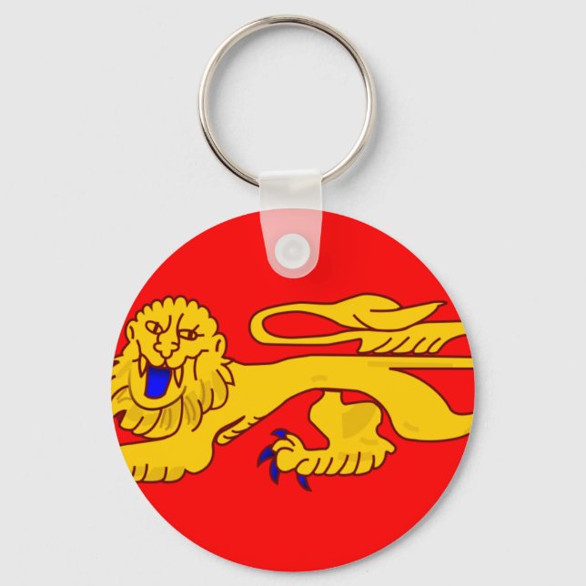 Aquitain, Frankrike-flagga Nyckelring (Framsida)