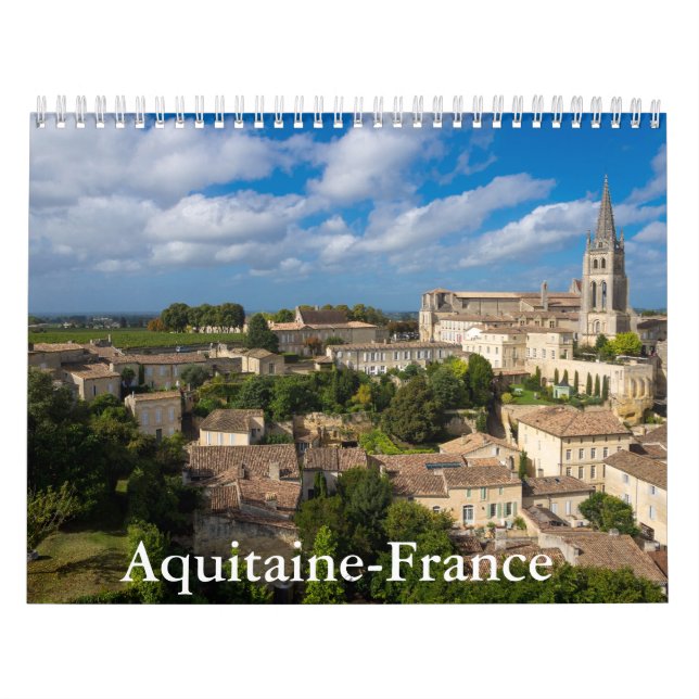 Aquitaine-Frankrike-kalender Kalender (Omslag)