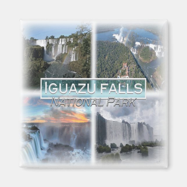 AR0042 Amerika, Argentina, Iguazu fall, Fridge Magnet (Framsidan)