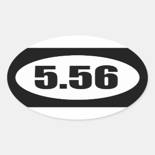 ar15 5,56 ovalt klistermärke