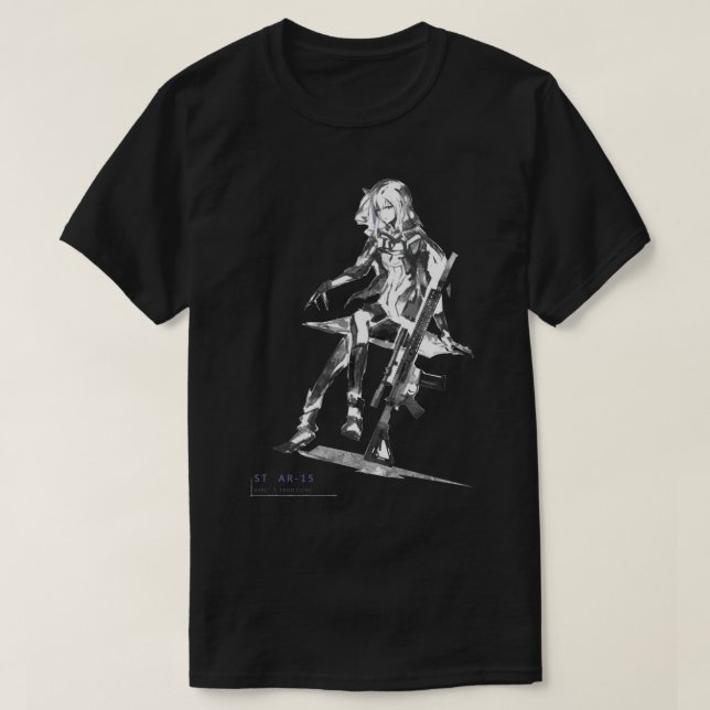AR15 Girls Frontline T Shirt (Design framsida)