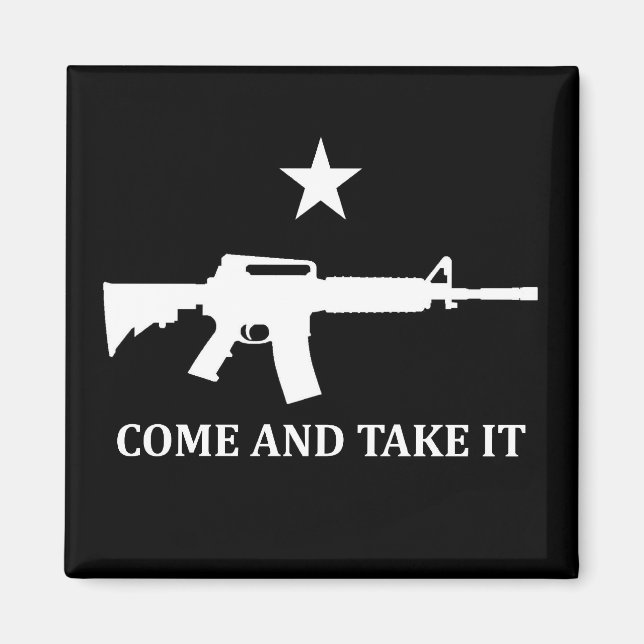 AR15 M4-KOM OCH TA IT-Runt magnet (Framsidan)