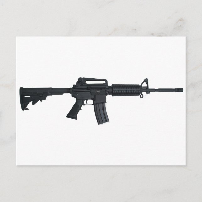 AR15 överfallsgevär Vykort (Framsida)