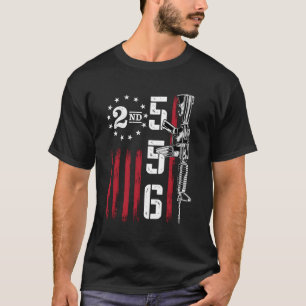 Ar15 Rifle 2:n Adt 556 Ar-15-baksida T Shirt