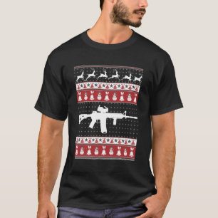 Ar15 Ugly Sweater Julafton till jul T Shirt