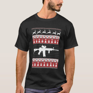 Ar15 Ugly Sweater Julafton till jul T Shirt