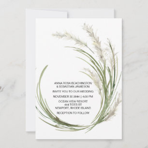 *~* AR21 QR OSA Pampas Grass Plants BRÖLLOP Inbjudningar