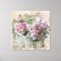 ** AR23 Blommigt Peony Handwrite Vintage Victorian