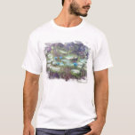 ** AR23 Monet Lily Dynors Pond Gamla Classic Paint T Shirt<br><div class="desc">WHITE Manar KORTÄRMAD Classic Monet och vatten lily Pond. Monet Lilies / Lotus är en turkosblå. Energetiskt utökad Elegant Feminin romantisk Blommigt som målar upp konstnärlig, unik Kreativ Modern och romantisk Vintage. (SEARCH AR23 för liknande formgivning) "The is a Shabby chic, Feminine Girly Design". Denna design är Romantisk Vintage Rustic...</div>