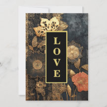 *~AR26 QR Guld Snöre KÄRLEK Vintage bröllop 34