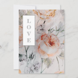 *~ AR26 Romantik Flower QR OSA Victorian Bröllop Inbjudningar